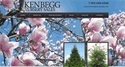Desktop Screenshot of kenbeggnurserysales.com